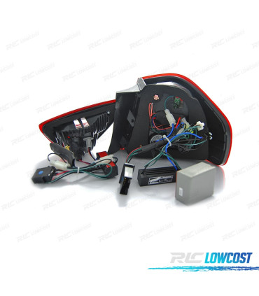 FARI LIGHT BAR PER BMW E90 LED ROSSO