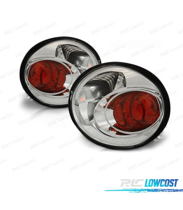 FANALI PER VOLKSWAGEN VW BEETLE 98-05 FONDO CROMATO