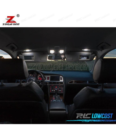 KIT 20 LAMPADE LED INTERNE PER AUDI A6 S6 RS6 C6 AVANT 2005-2011
