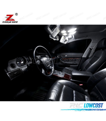 KIT 20 LAMPADE LED INTERNE PER AUDI A6 S6 RS6 C6 AVANT 2005-2011