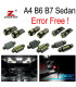 KIT 22 LAMPADE LED INTERNE PER AUDI A4 S4 RS4 B6 B7 SEDAN SOLO 2002-2008
