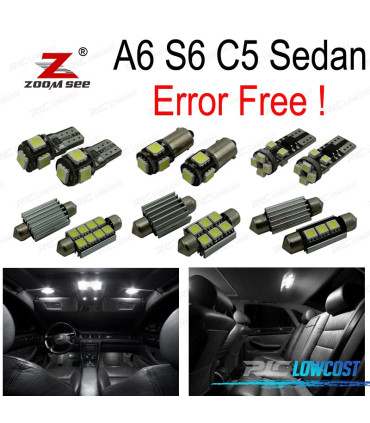 KIT 24 LAMPADE LED INTERNE PER AUDI A6 S6 C5 SEDAN 1998-2004