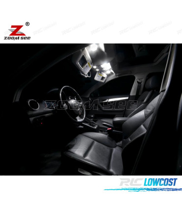 KIT 16 LAMPADE LED INTERNE PER AUDI A3 S3 8 P 2006-2013