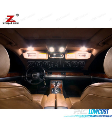 KIT 25 LAMPADE LED INTERNE PER AUDI A8 S8 D3 2003-2009