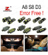 KIT 25 LAMPADE LED INTERNE PER AUDI A8 S8 D3 2003-2009