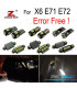 KIT 22 LAMPADE LED INTERNE PER BMW X6 E71 E72 M XDRIVE35I XDRIVE50I ACTIVEHYBRID 2008-2014
