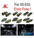 KIT 22 LAMPADE LED INTERNE PER BMW X5 E53 3.0I 4.4I 4.6IS 4.8IS 2000-2006