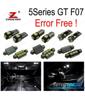 KIT 27 LAMPADE LED INTERNE PER BMW SERIE 5 GT 5GT F07 528I 535I 550I GT 520D 535D 530D XDRIVE 2009-2017