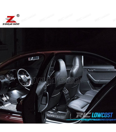 KIT 22 LAMPADE LED INTERNE PER SKODA OCTAVIA MK 2 MKII 3T5 2009-2015.