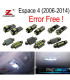 KIT 23 LAMPADE LED INTERNE 2006-2014 PER RENAULT ESPACE 4 IV MK4