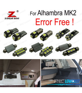 KIT 21 LAMPADINE LED INTERNE ALHAMBRA II MK2 710, 711 2011-2017