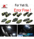KIT 19 LAMPADE LED INTERNE PER SKODA YETI 5L SUV 2009