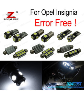 KIT 20 LAMPADE LED INTERNE PER OPEL INSIGNIA