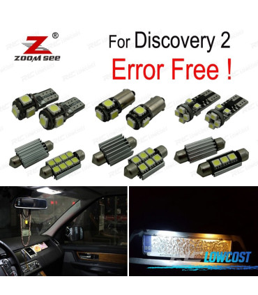 KIT 17 LAMPADE LED INTERNE PER LAND ROVER DISCOVERY 2 98-04