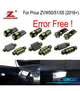 KIT 14 LAMPADE LED INTERNE PER TOYOTA PRIUS ZVW50 ZVW51 ZVW55 2016