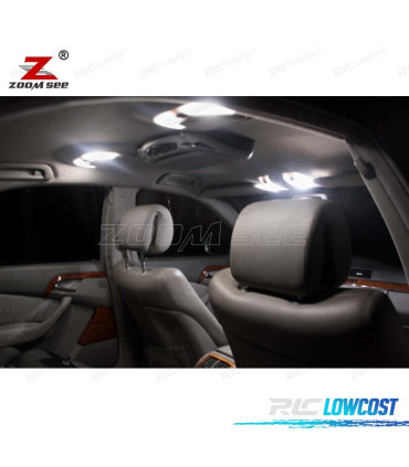 KIT 27 LAMPADE LED INTERNE PER MERCEDES CLASSE E W211 SEDAN E200 E220 E240 E270 02-08