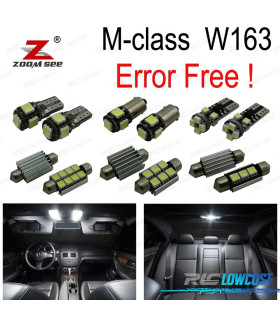 KIT 18 LAMPADE LED INTERNE MERCEDES CLASSE M W164 ML320 ML350 ML420 ML450 ML63 AMG 06-11