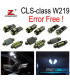 KIT 27 LAMPADE LED INTERNE PER MERCEDES CLS W219 C219 CLS280 CLS300 CLS350 CLS550 CLS55AMG