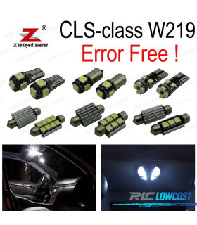 KIT 27 LAMPADE LED INTERNE PER MERCEDES CLS W219 C219 CLS280 CLS300 CLS350 CLS550 CLS55AMG