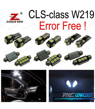 KIT 27 LAMPADE LED INTERNE PER MERCEDES CLS W219 C219 CLS280 CLS300 CLS350 CLS550 CLS55AMG
