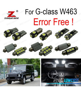 KIT 13 LAMPADE LED INTERNE PER MERCEDES CLASSE G W463 G500 G550 G350 G63 AMG G65 2012-2016