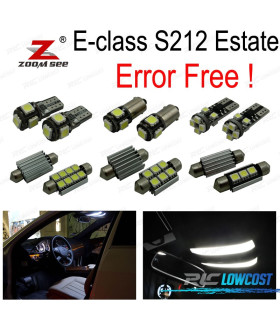 KIT 26 LAMPADE LED INTERNE PER MERCEDES CLASSE E S212 STATION WAGON E200 E250 E300 E350 E400 E500 E550 E63 AMG 10