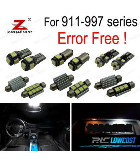 KIT 20 LAMPADE LED INTERNE PER PORSCHE 911 997 CARRERA TURBO 05-11