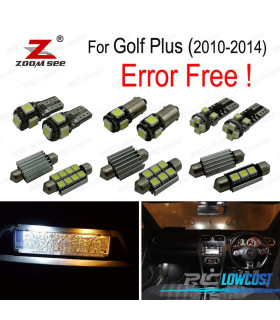 KIT 14 LAMPADE LED INTERNE PER VOLKSWAGEN VW GOLF PLUS 2010-2014