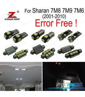 KIT 24 LAMPADE LED INTERNE PER VOLKSWAGEN VW SHARAN 7 M 8 7M9 7M6 2001-2010