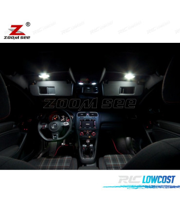 KIT 14 LAMPADE LED INTERNE PER VOLKSWAGEN VW GTI GOLF6 GOLF MK6 MK 6 VI MKVI 2010-2014