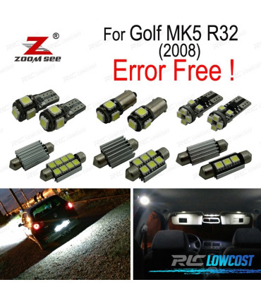 KIT 14 LAMPADE LED INTERNE PER VOLKSWAGEN VW VOLKSWAGEN VW GOLF MK5 GOLF 2008
