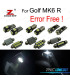KIT 13 LAMPADE LED INTERNE PER VOLKSWAGEN VW GOLF MK6 R GOLF R MKVI 2012-2013
