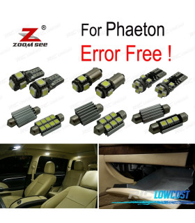 KIT 34 LAMPADE LED INTERNE PER VOLKSWAGEN VW PHAETON 2003-2013