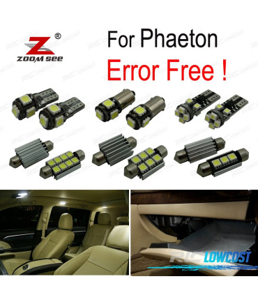 KIT 34 LAMPADE LED INTERNE PER VOLKSWAGEN VW PHAETON 2003-2013