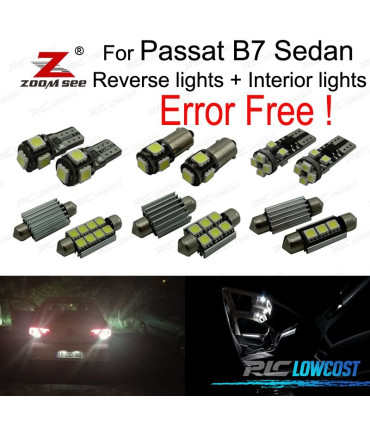 KIT 18 LAMPADINE LED INTERNE PASSAT B7 SEDAN SOLO 2012-2015