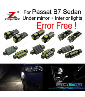 KIT 18 LAMPADINE LED INTERNE PASSAT B7 SEDAN 2012-2015