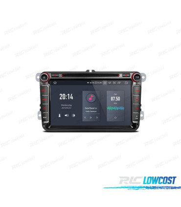 RADIO GPS ANDROID 10 PER VOLKSWAGEN VW SEAT SKODA 4K 4GB DI RAM 64GB DI ROM HEXA-CORE CARPLAY HDMI