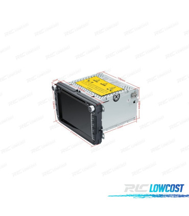 RADIO GPS ANDROID 10 PER VOLKSWAGEN VW SEAT SKODA 4K 4GB DI RAM 64GB DI ROM HEXA-CORE CARPLAY HDMI