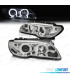 FARI BMW E46 COUPE 03-06 XENON OCCHI ANGEL CCFL FONDO CROMATO
