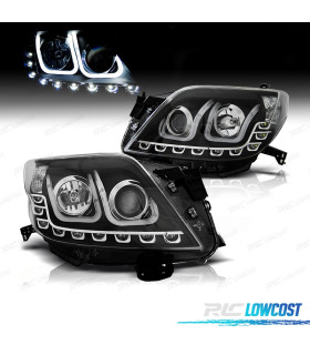 FARI TOYOTA LAND CRUISER 09-13 LUCE DIURNA A LED NERO