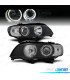 FARI PER BMW X5 E53 99-03 ANGEL EYES LED SFONDO NERO