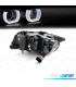 FARI BMW E90 E91 05-08 XENON ANGEL EYES U 3D LED FONDO CROMATO