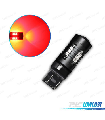 LAMPADINA LED T20 W21W CANBUS ROSSO