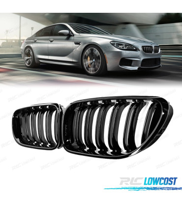 GRIGLIE BMW SERIE 6 F06 F12 F13 11-18 ASPECTO M6 NERO LUCIDO