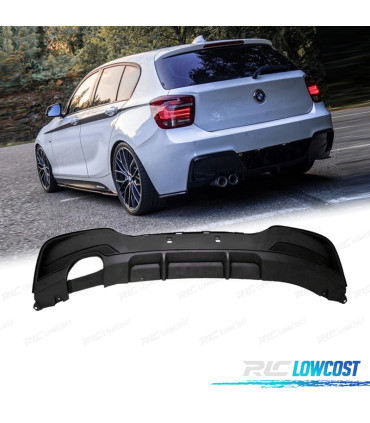 DIFFUSORE PER BMW F20 F21 11-15 LOOK M-PERFORMANCE DOPPIA USCITA SINISTRA