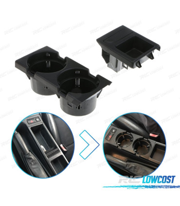 SUPPORTO PORTA BICCHIERI E MONETE PER BMW E46