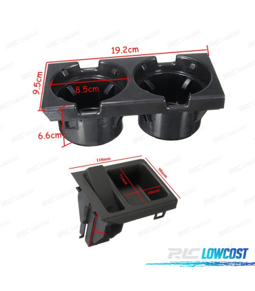 SUPPORTO PORTA BICCHIERI E MONETE PER BMW E46