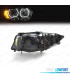 FARI BMW E90 E91 08-12 OCCHI ANGEL INTERMITTENTE A LED FONDO NERO