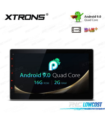 RADIO GPS ANDROID 9 UNIVERSALE 2 DIN SCHERMO TATTILE 10.1" C