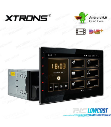 RADIO GPS ANDROID 9 UNIVERSALE 2 DIN SCHERMO TATTILE 10.1" C